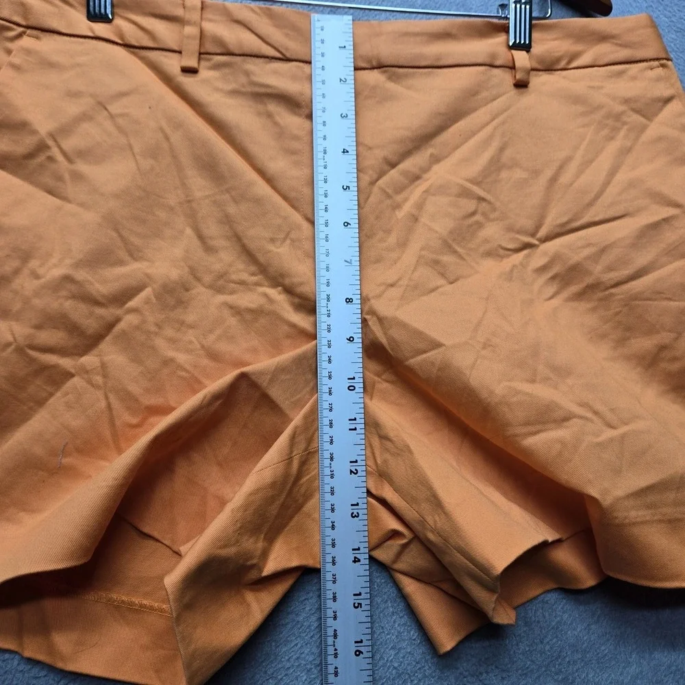 Michael Kors Women Shorts 16 Orange Chino Twill 5